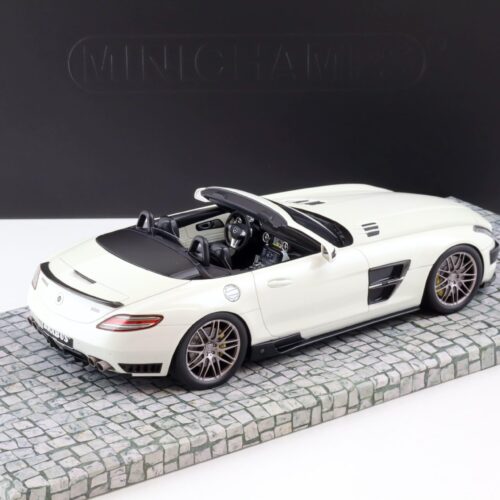 1:18 Minichamps Mercedes SLS Brabus 700 Biturbo Roadster 2013 pearl white