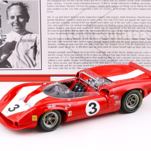 1:18 GMP 1966 Lola Spyder Team Surtees #3 John Surtees red 12004 - Image 1