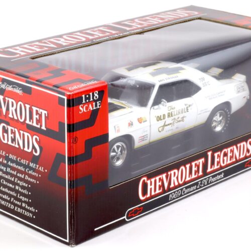 1:18 ERTL 1969 Chevrolet Camaro Z-28 Prostock Dave Strickler #709 SS/C white