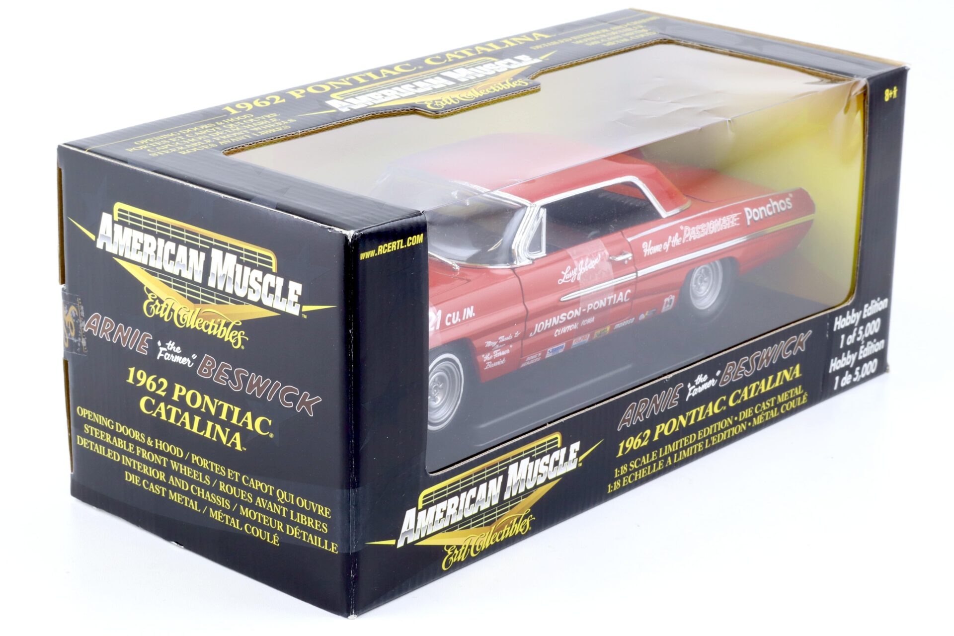 1:18 ERTL 1962 Pontiac Catalina Arnie Beswick The Farmer red