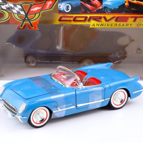 1:18 ERTL 1954 Chevrolet Corvette Convertible blue/ red Anniversary Collection