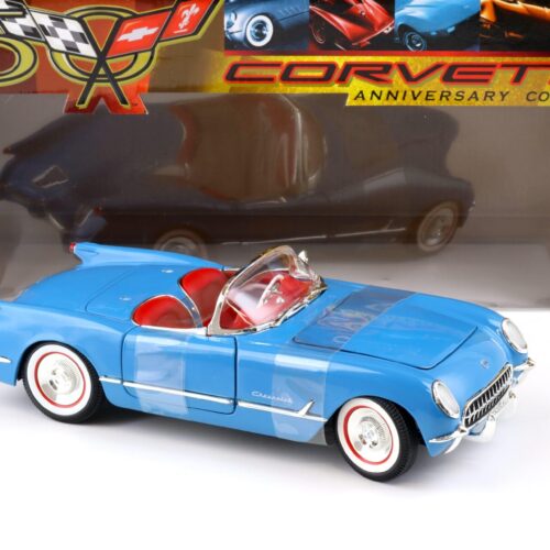 1:18 ERTL 1954 Chevrolet Corvette Convertible blue/ red Anniversary Collection
