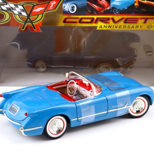1:18 ERTL 1954 Chevrolet Corvette Convertible blue/ red Anniversary Collection