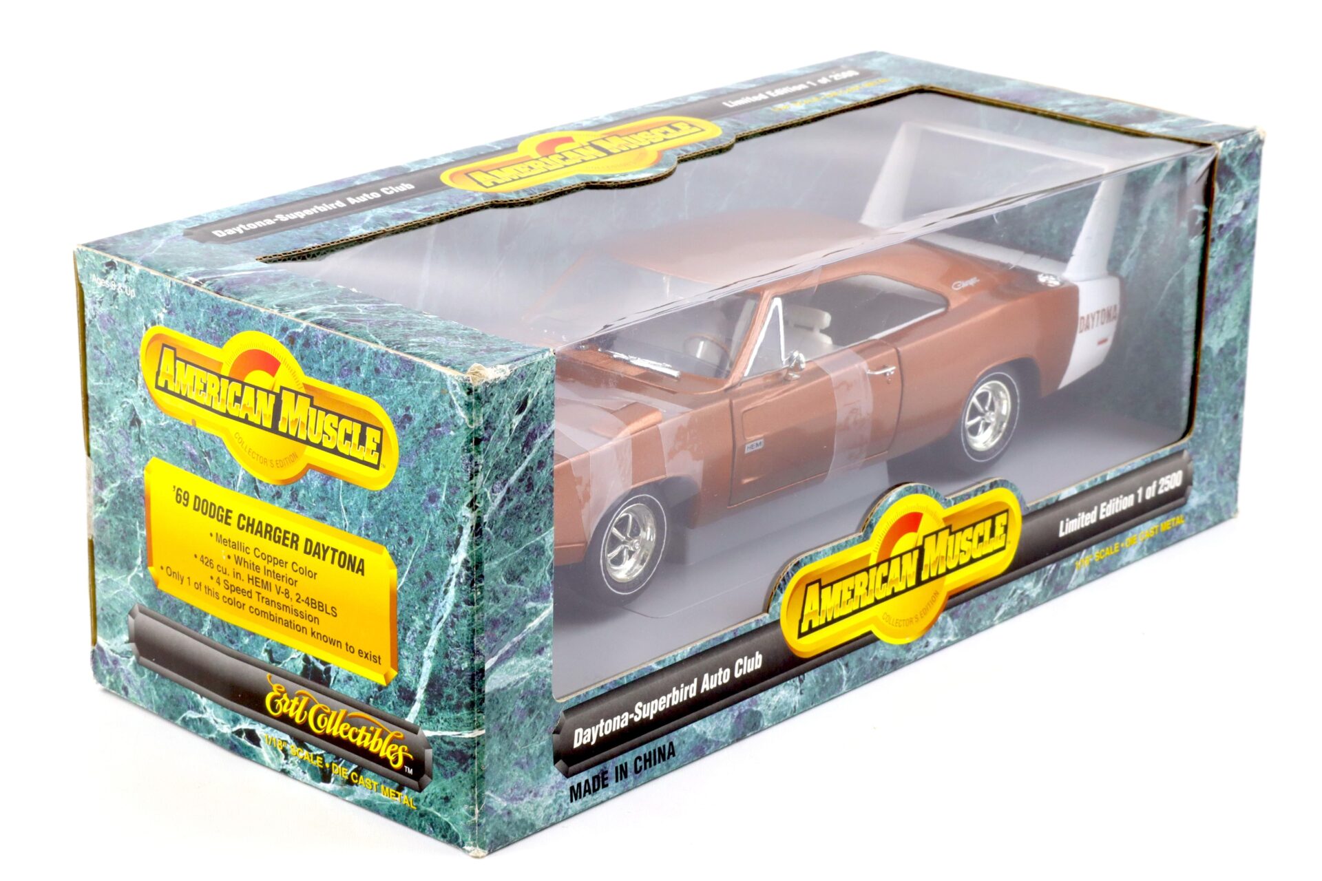1:18 ERTL Dodge Charger Daytona Superbird Auto Club bronze metallic/ white