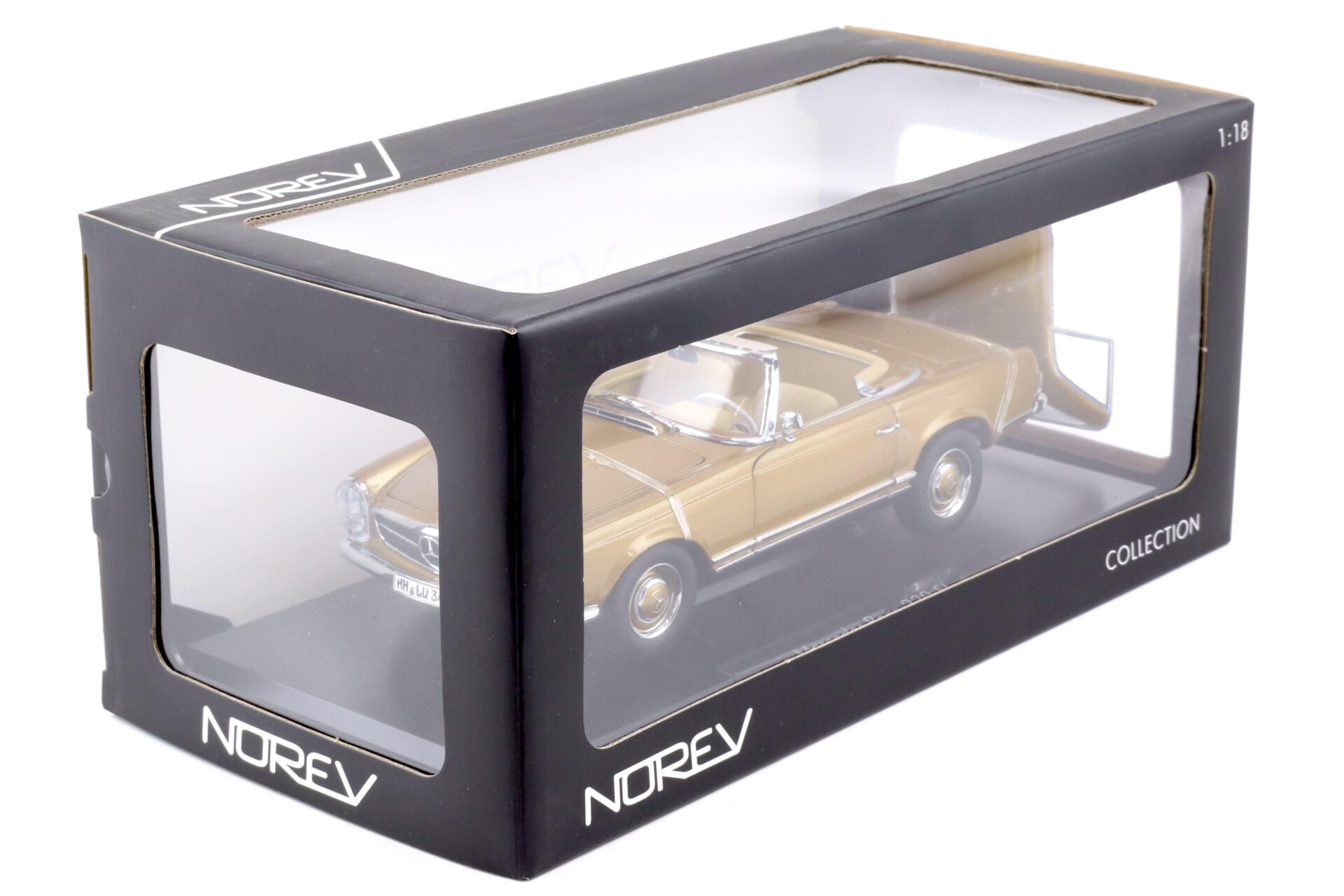 1:18 Norev Mercedes 230 SL Pagode Cabriolet gold metallic 1963