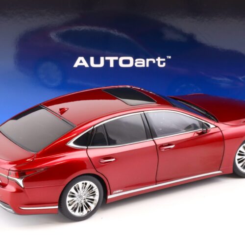 1:18 AUTOart Lexus LS500h Limousine 2018 Morello red metallic/ black interior 78869