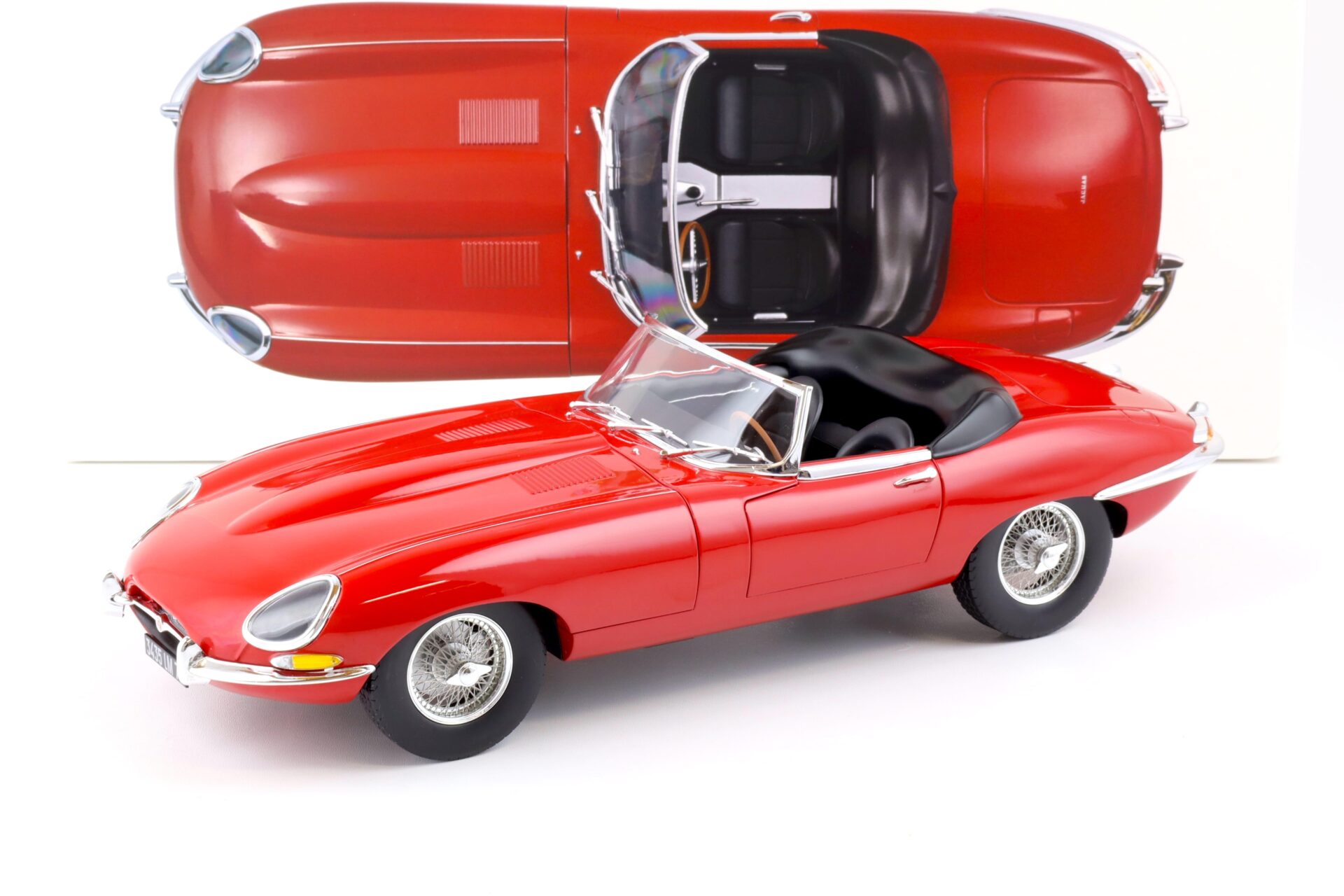 NOREV 1/43 – Jaguar E-Type – Rouge – En Boîte – Occasion