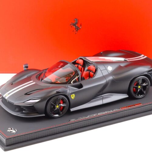 1:18 BBR Ferrari SP3 Daytona Icona Series Matt black/ silver - Limited 36 pcs.