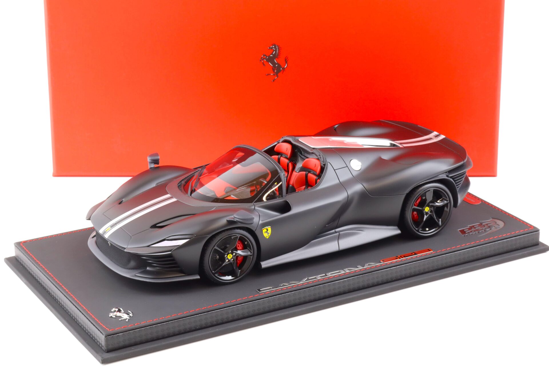 1:18 BBR Ferrari SP3 Daytona Icona Series Matt black/ silver - Limited 36 pcs.