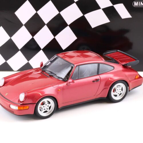1:18 Minichamps Porsche 911 (964) Turbo 3.6 Coupe 1990 Raspberry red metallic