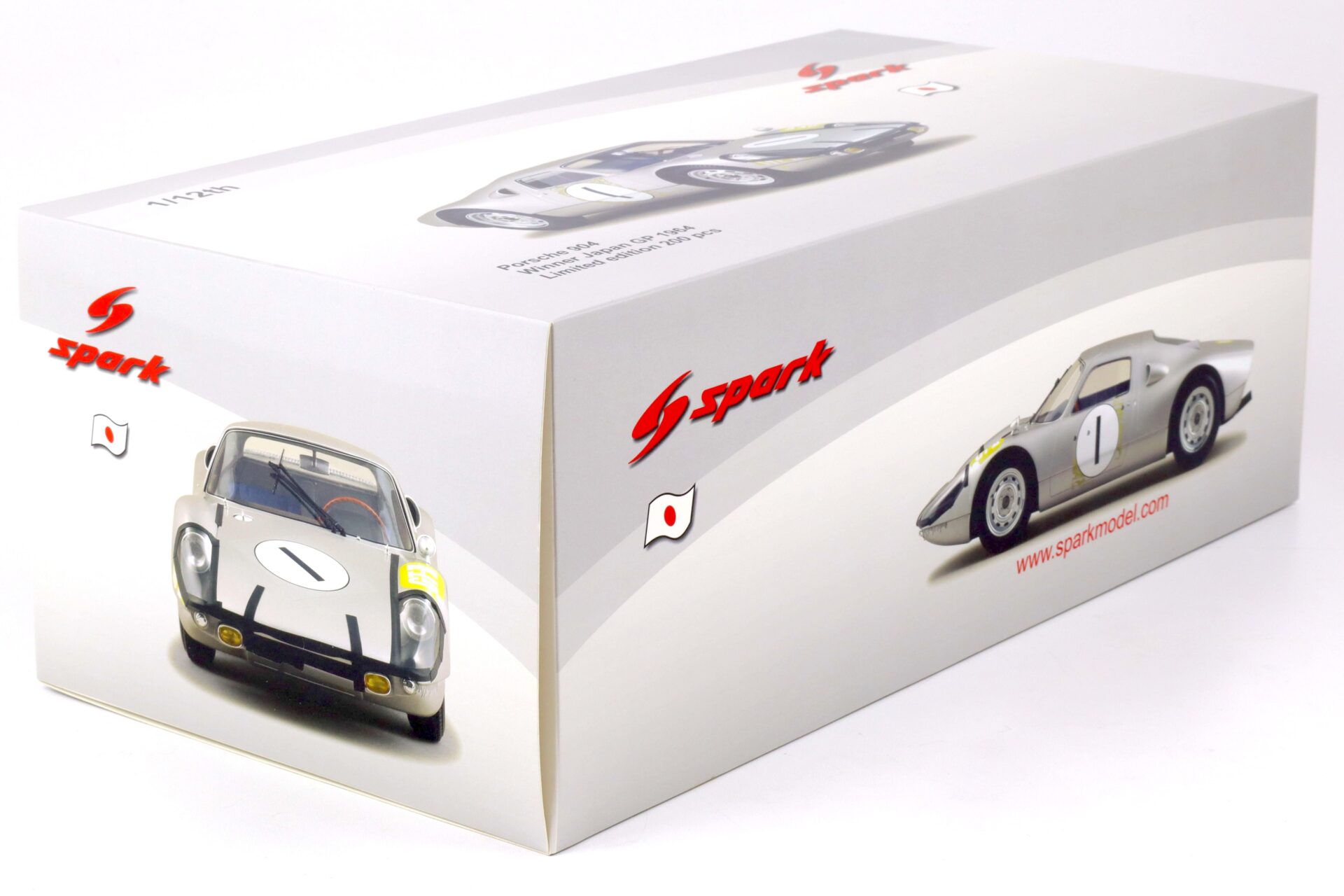 1:12 Spark Porsche 904 Winner Japan GP 1964 silver #1 – Limited