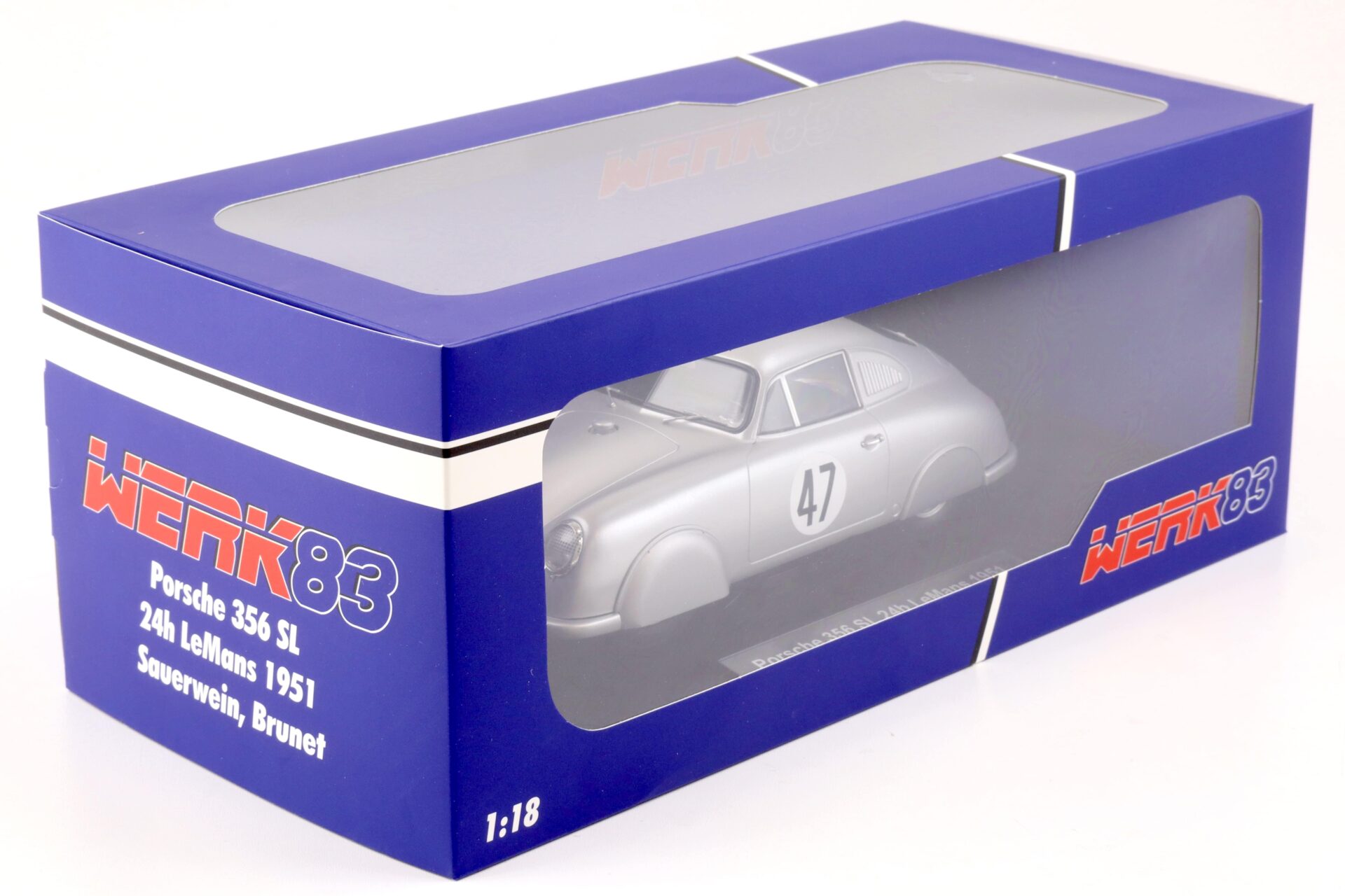 1:18 WERK83 Porsche 356 SL #47 Sauerwein/ Brunet 24h Le Mans 1951