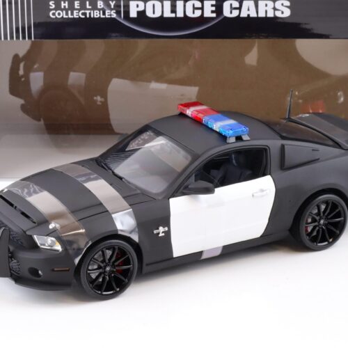 1:18 Shelby Collectibles 2012 Ford Shelby GT500 Super Snake Police black/ white