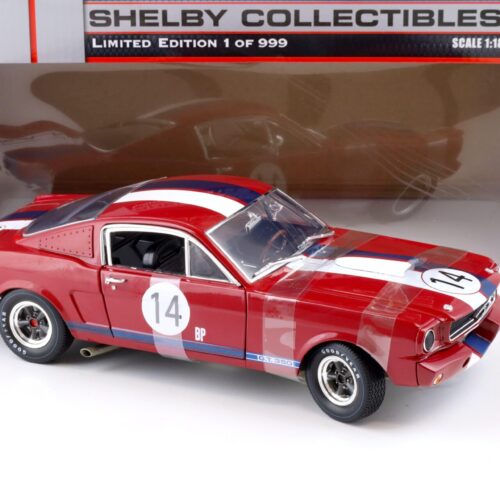 1:18 Shelby Collectibles Triple9 1966 Shelby GT 350R Coupe #BP14 red/ blue/ white