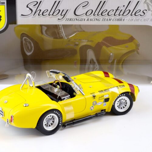 1:18 Shelby Collectibles 1965 Shelby Cobra Terlingua Racing Team yellow/ red