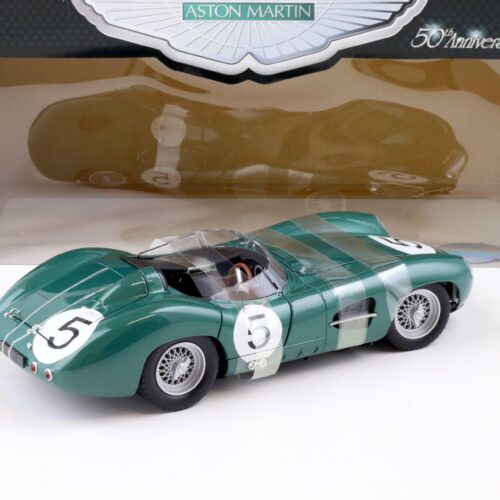 1.18 Shelby Collectibles Aston Martin DBR1 Roadster #5 green metallic