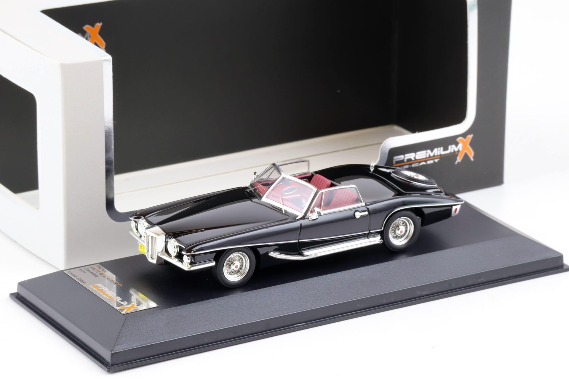 1:43 PremiumX Stutz Blackhawk Convertible 1971 black
