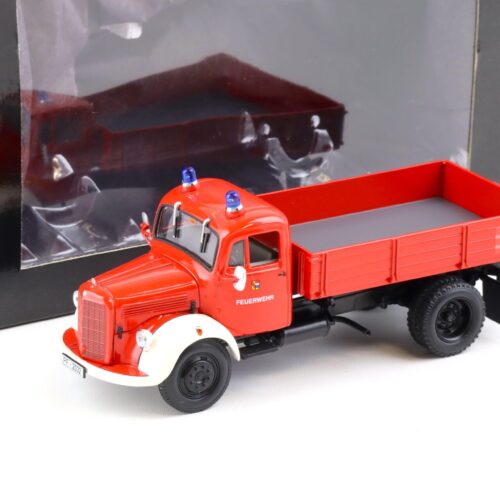 1:43 Minichamps Mercedes L 3500 K Kipper Feuerwehr Pforzheim red/ white