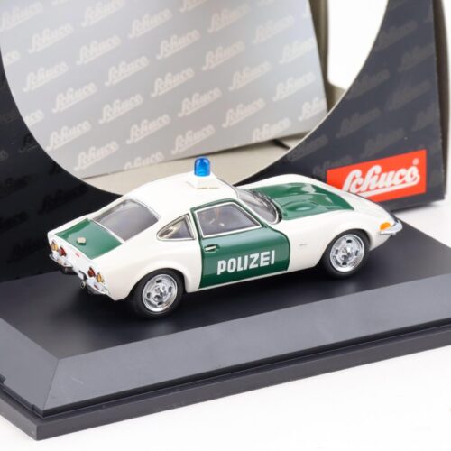 1:43 Schuco Opel GT POLIZEI white/ green 02317