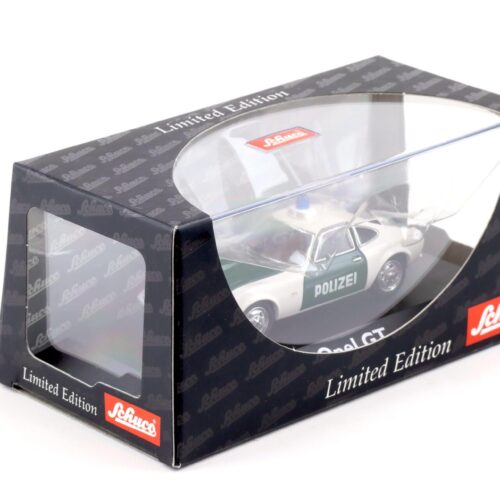 1:43 Schuco Opel GT POLIZEI white/ green 02317