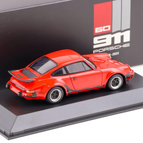 1:43 Spark Porsche 911 (930) Turbo 3.0 Indian red 60 Years 911 DEALER VERSION