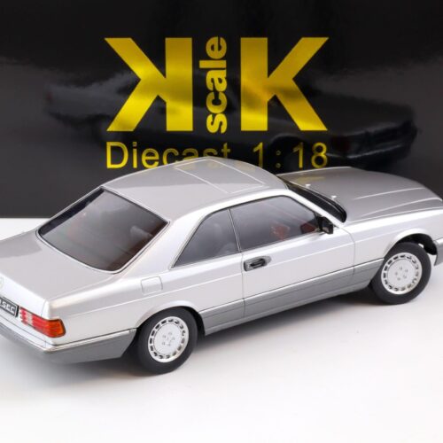 1:18 KK-Scale Mercedes 560 SEC C126 Coupe 1985 silver metallic