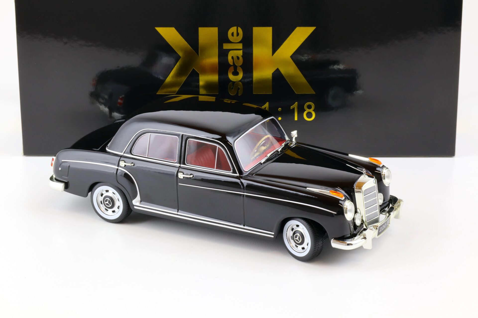 1:18 KK-Scale Mercedes 220 S Limousine black 1956
