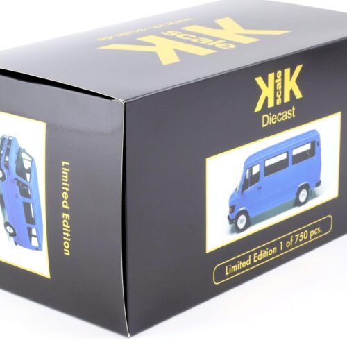 1:18 KK-Scale Mercedes 208D Bus Van Kastenwagen blue