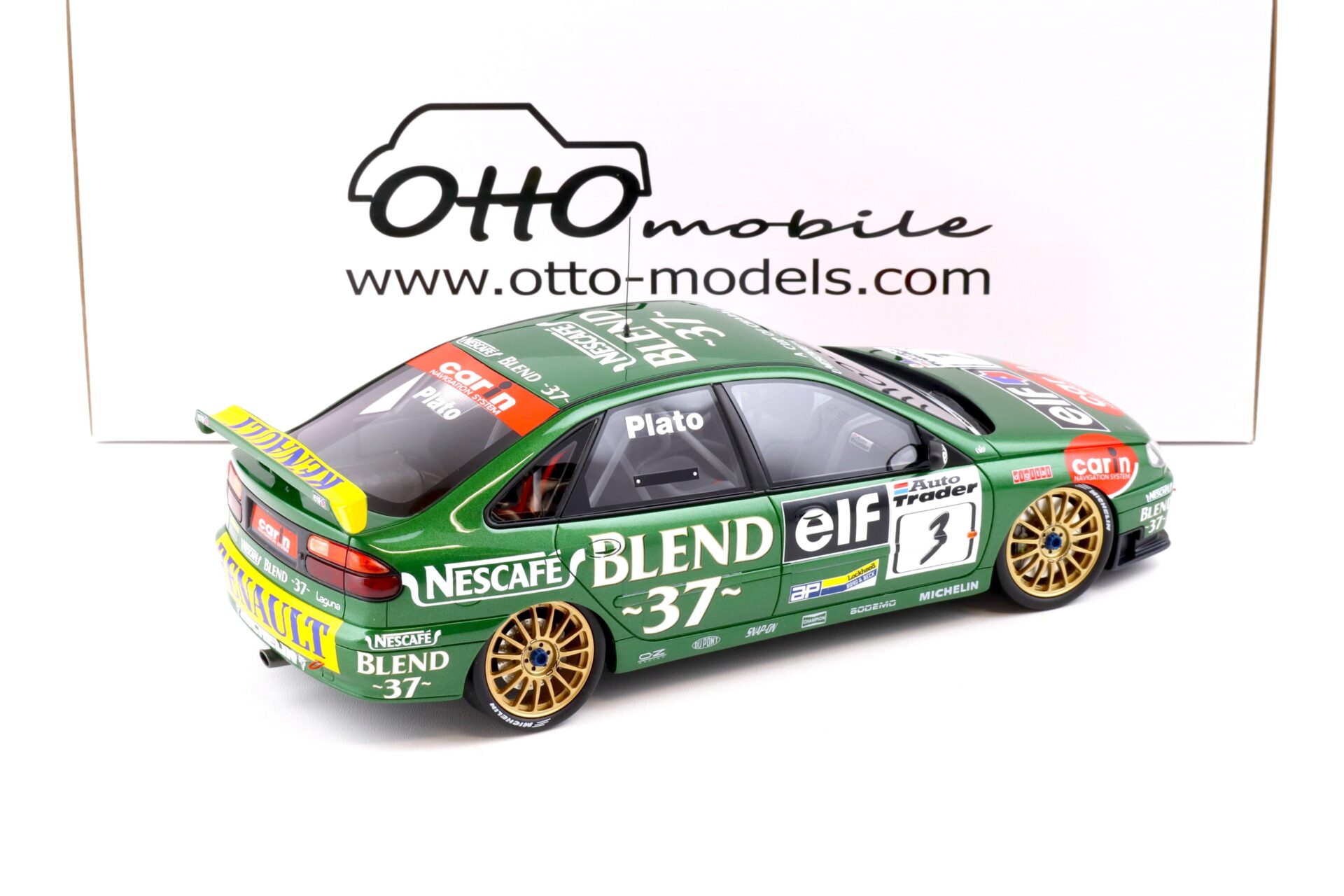 1:18 OTTO mobile OT1031 Renault Laguna BTCC J.Plato #3 Oulton Park 1998