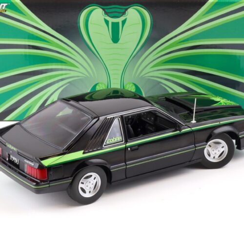 1:18 Greenlight 1980 Ford Mustang Cobra Coupe black/ green