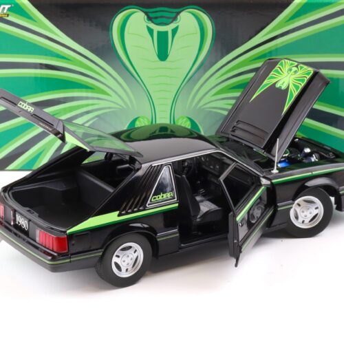 1:18 Greenlight 1980 Ford Mustang Cobra Coupe black/ green