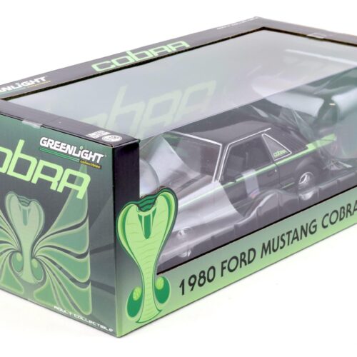1:18 Greenlight 1980 Ford Mustang Cobra Coupe black/ green