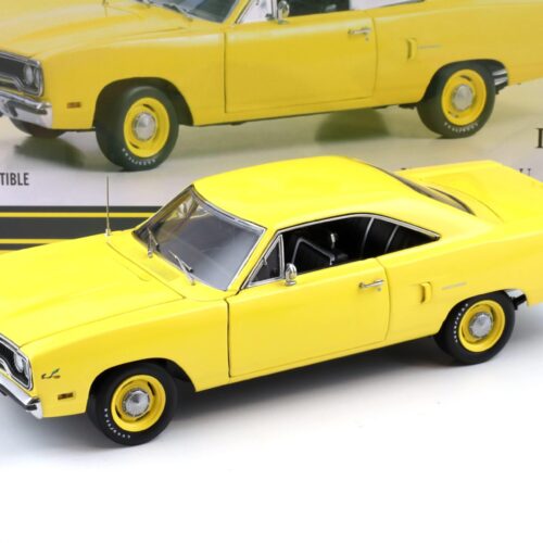 1:18 GMP 1970 Plymouth Road Runner Lemon Twist yellow with black interior
