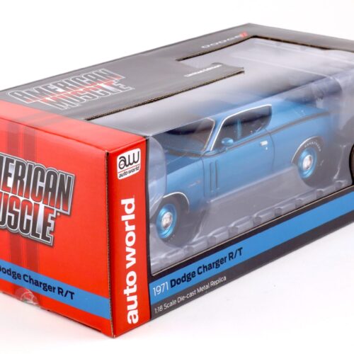 1:18 Auto World 1971 Dodge Charger R/T Coupe Class of 1971 blue metallic