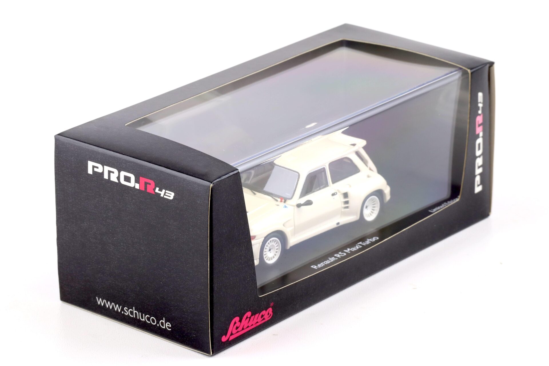 1:43 Schuco PRO.R43 Renault R5 Maxi Turbo 1985 pearl white