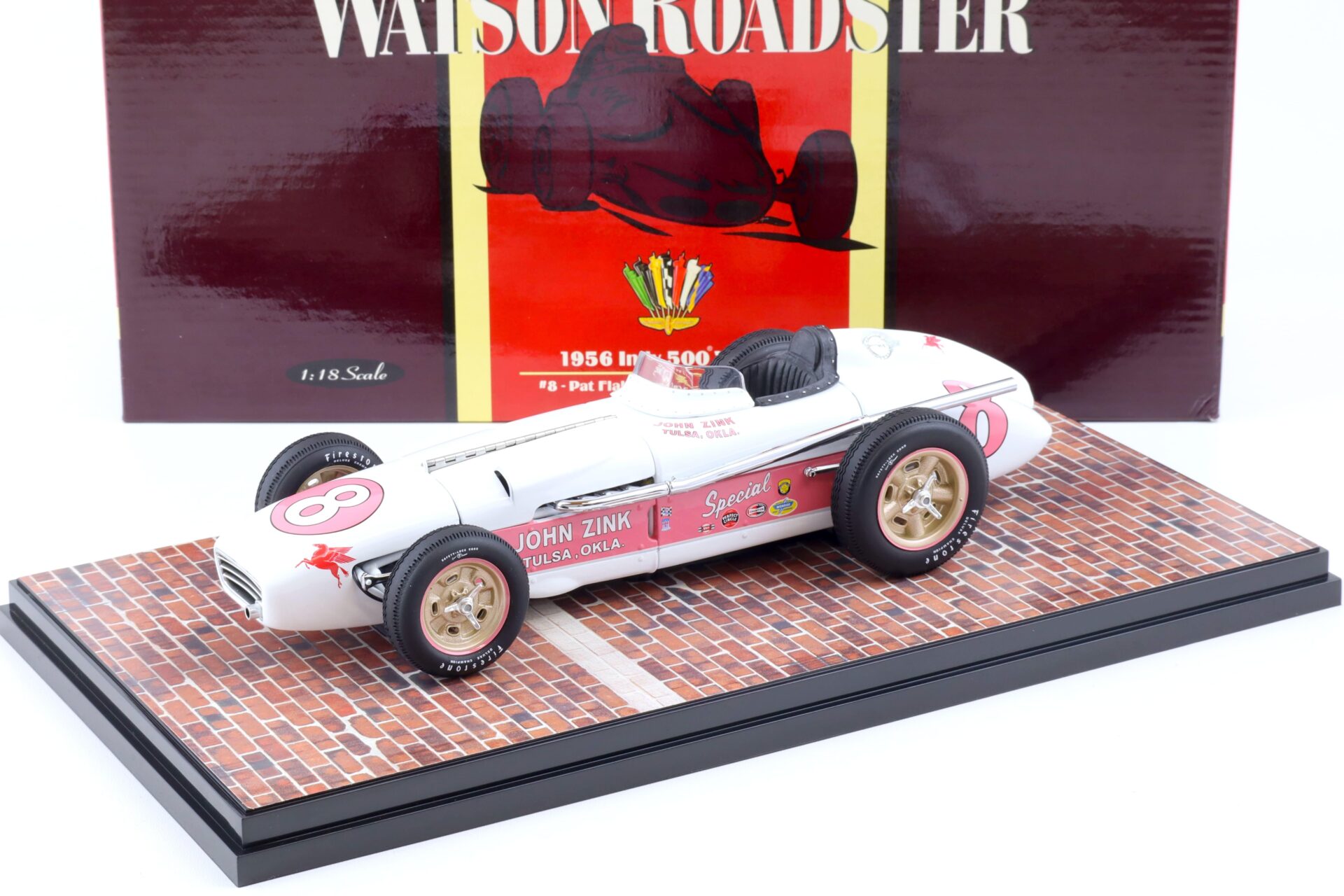 1:18 Carousel1 Watson Roadster Indy 500 Winner #8 Flaherty/ Zink 1956