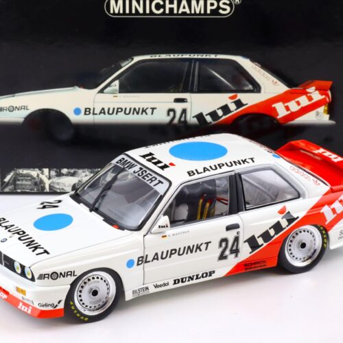 1:18 Minichamps BMW M3 E30 DTM 1987 O.Manthey Blaupunkt #24