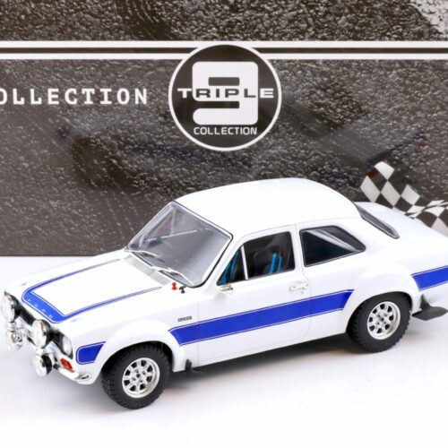 1:18 Triple9 Collection Ford Escort RS 2000 MK1 Road Car white/ blue stripes