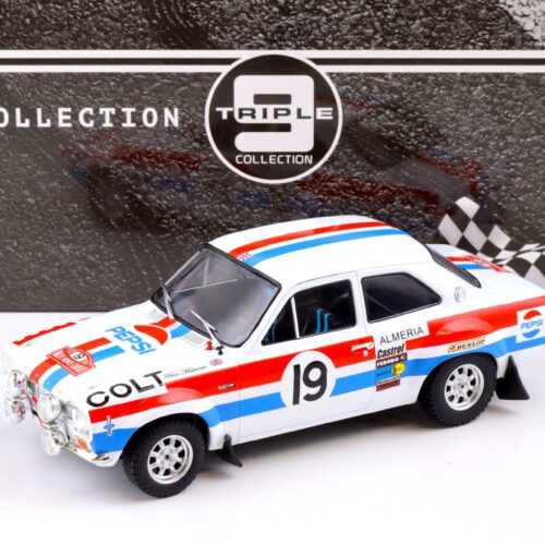1:18 Triple9 Collection Ford Escort MK1 Rally Monte Carlo 1972 Pepsi #19 Makinen