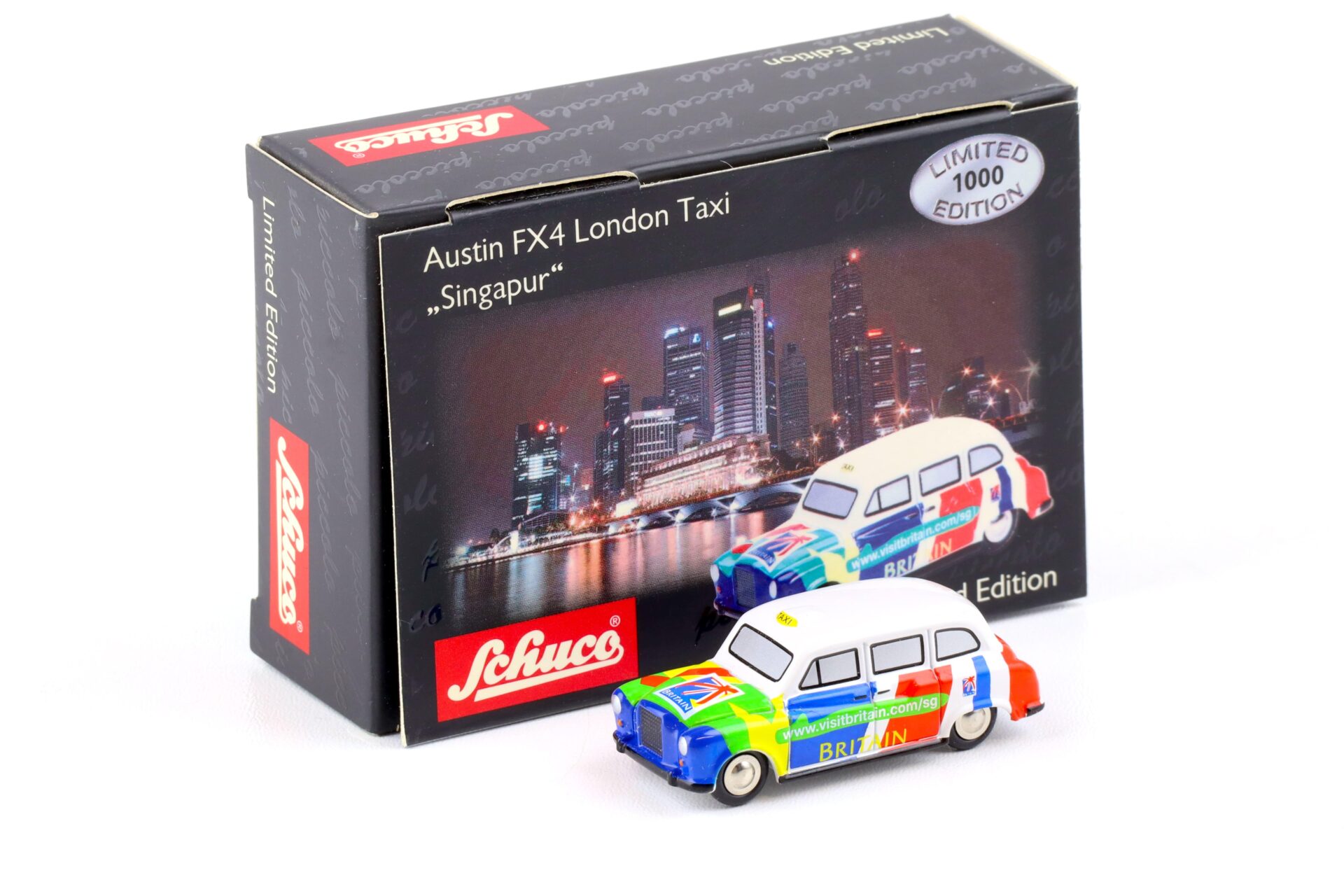 Schuco Piccolo Austin FX4 London Taxi Singapur