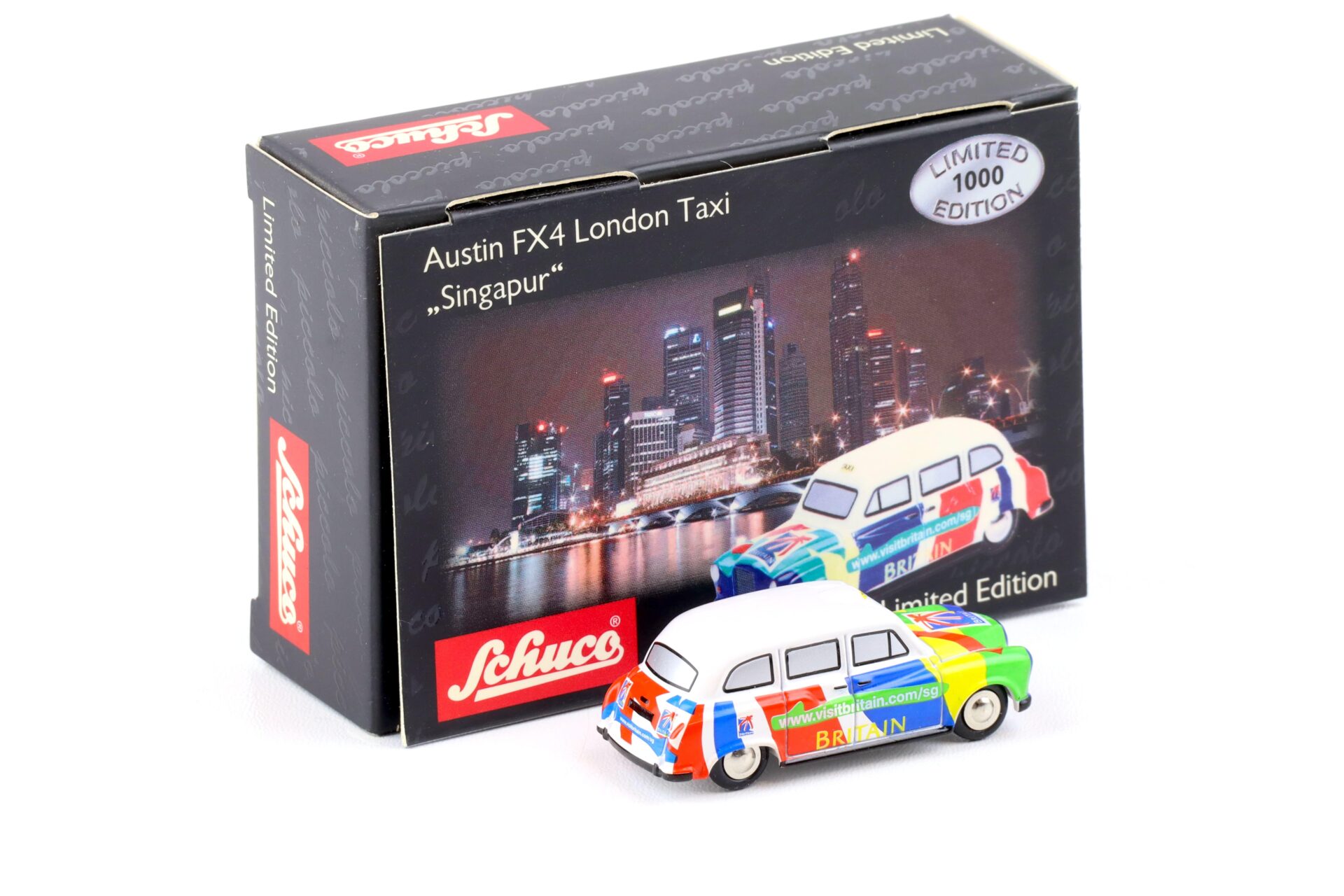 Schuco Piccolo Austin FX4 London Taxi Singapur