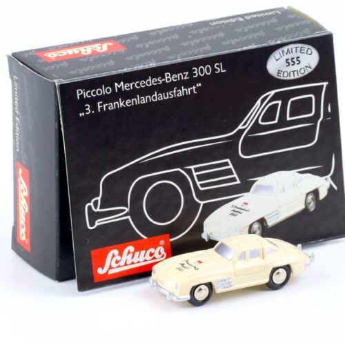 Schuco Piccolo Mercedes 300SL Gullwing white 3. Frankenlandausfahrt