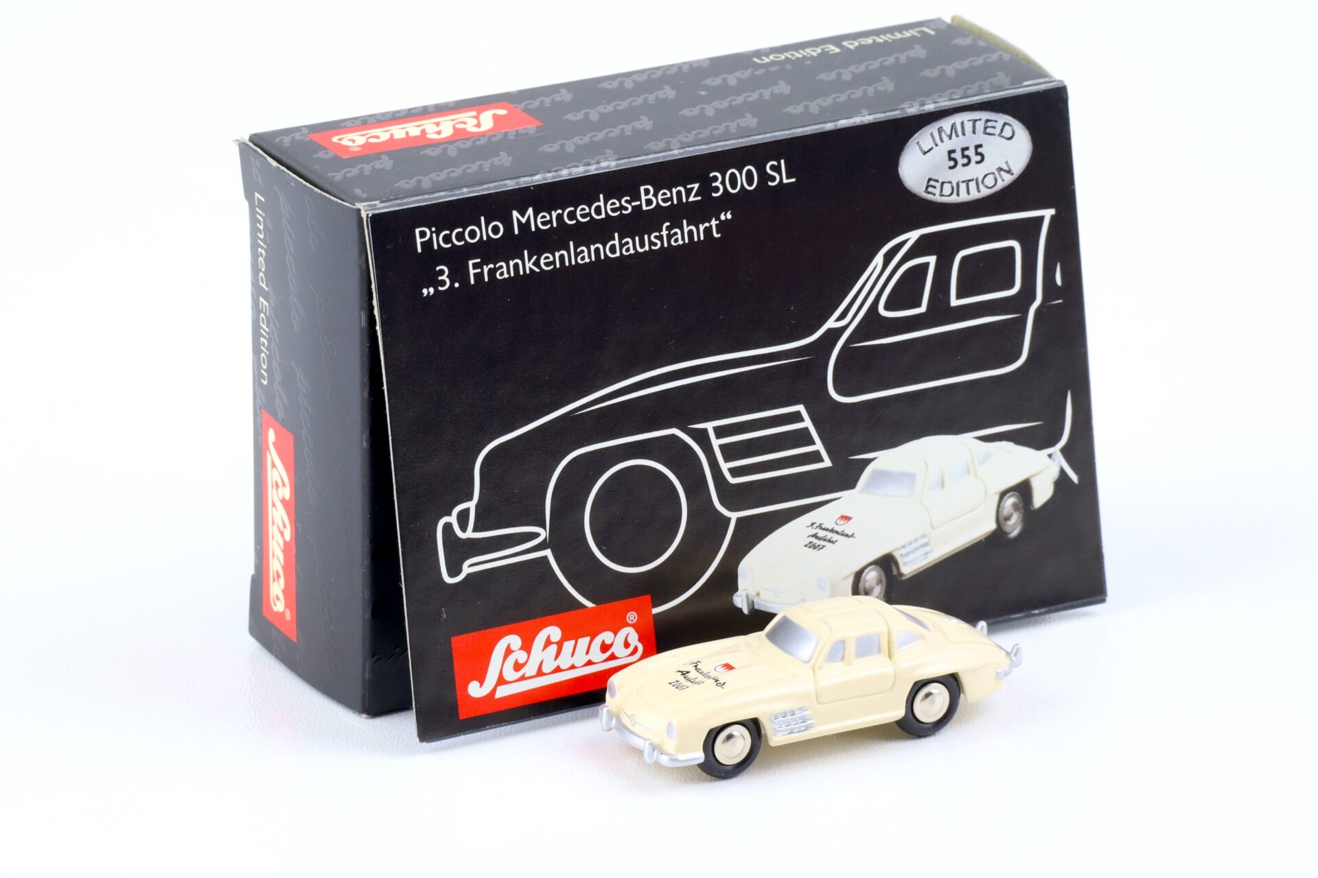 Schuco Piccolo Mercedes 300SL Gullwing white 3. Frankenlandausfahrt