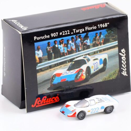 Schuco Piccolo Porsche 907 #222 Targa Florio 1968 white/ red/ blue