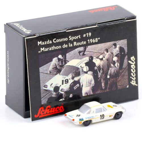 Schuco Piccolo Mazda Cosmo Sport #19 Marathon de la Route 1968 white
