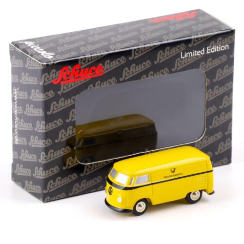 Schuco Piccolo VW T1 Bus Kasten Deutsche Bundespost yellow