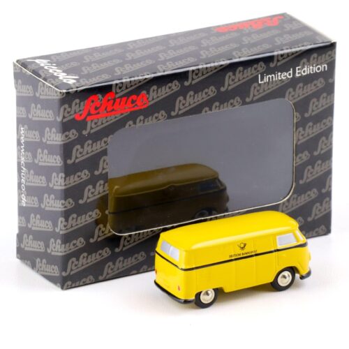 Schuco Piccolo VW T1 Bus Kasten Deutsche Bundespost yellow