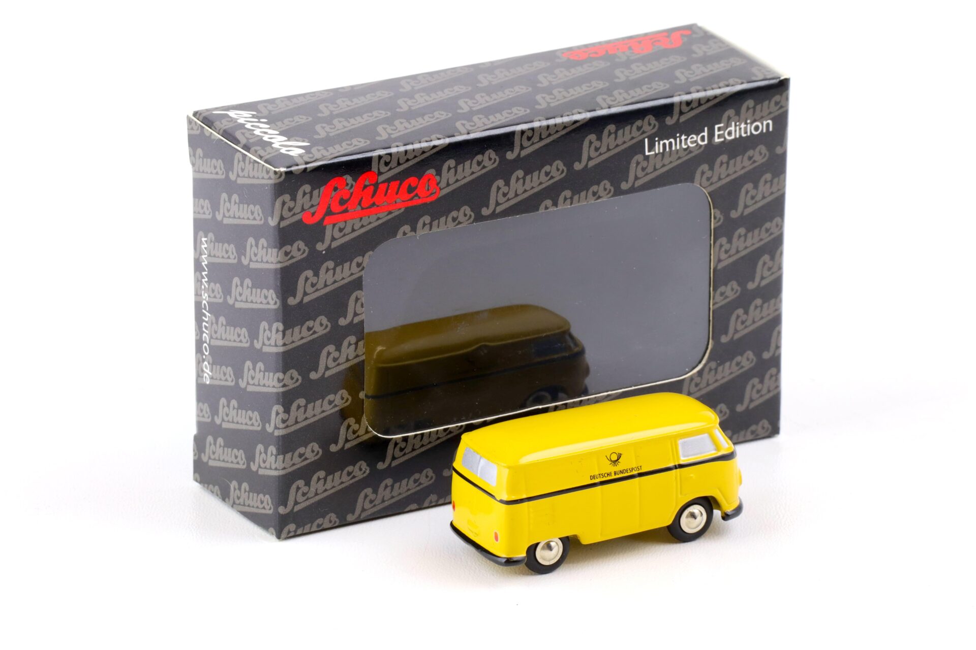 Schuco Piccolo VW T1 Bus Kasten Deutsche Bundespost yellow