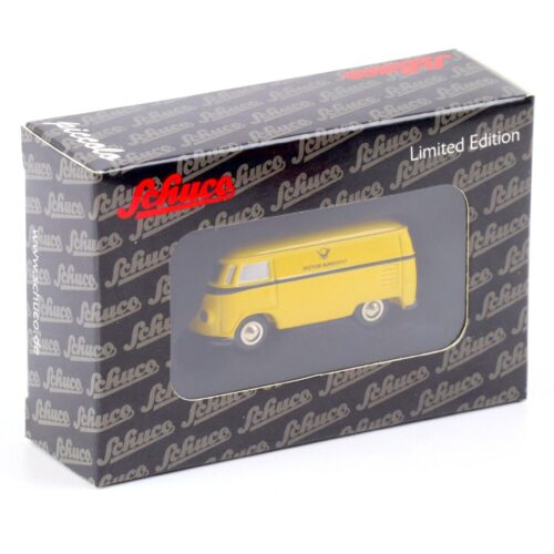 Schuco Piccolo VW T1 Bus Kasten Deutsche Bundespost yellow