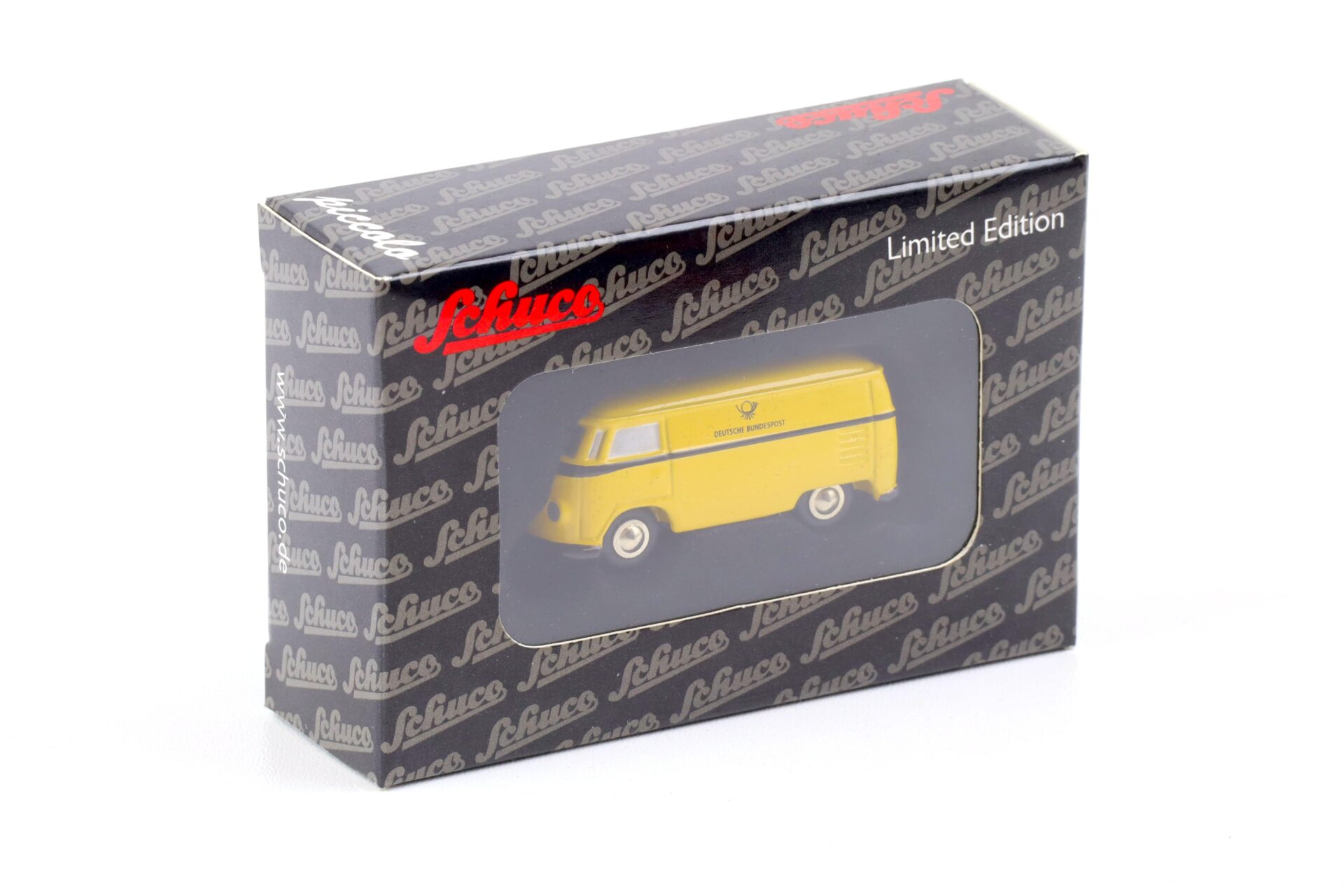 Schuco Piccolo VW T1 Bus Kasten Deutsche Bundespost yellow